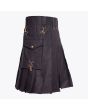 Black Deluxe Utility Kilt