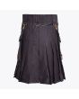 Black Deluxe Utility Kilt