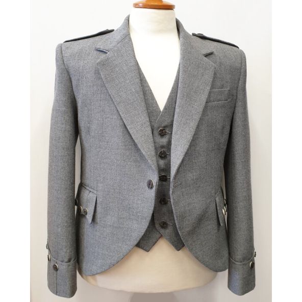 Argyll Jacket and Waistcoat Light Grey Arrochar