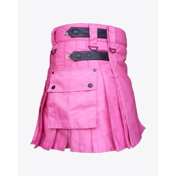 Pink Utility Kilt for Women
