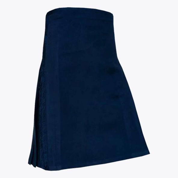 Solid Blue Modern Tartan Kilt