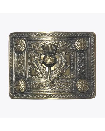 Antique Thistle Kilt Buckle