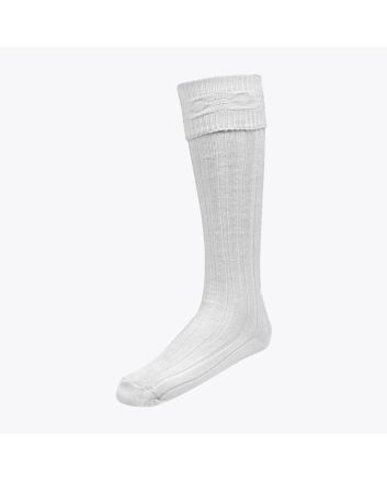 White Kilt Socks