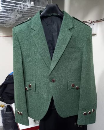 Lovat Green Tweed Jacket & Waistcoat
