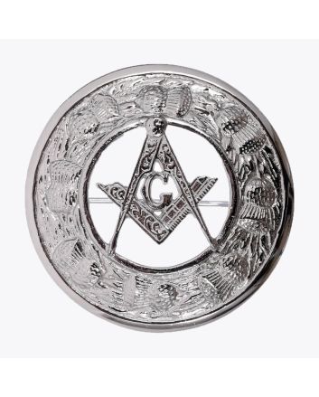 Masonic Crest Kilt Brooch