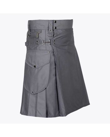 Modern Utility Kilt With Cargo Pockets