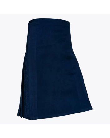 Solid Blue Modern Tartan Kilt