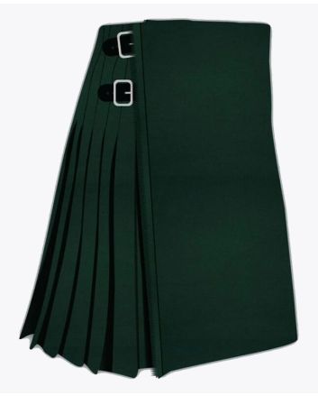 solid green kilt