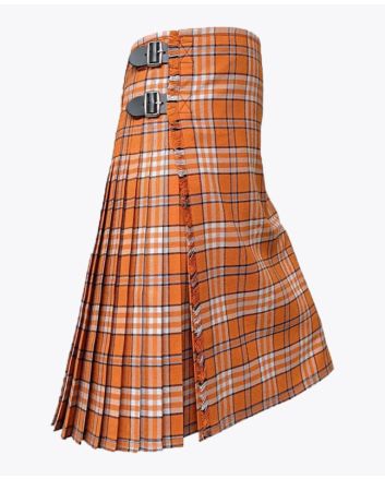 Tennessee Volunteer Orange Tartan Kilt
