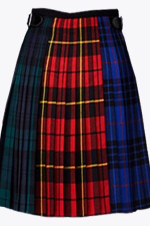 Mix Tartan Kilt For Women